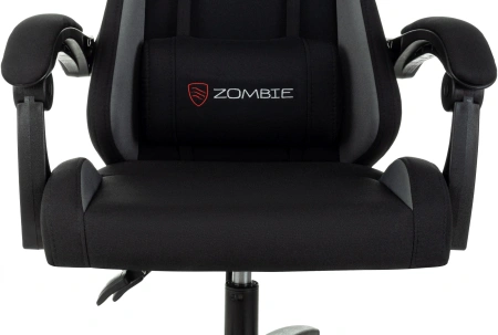 Кресло игровое Zombie Void черный/серый с подголов. крестов. пластик