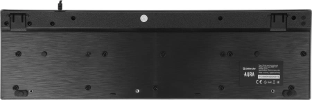 Клавиатура + мышь Defender Aura MKP-117 клав:черный мышь:черный USB slim LED (52117)