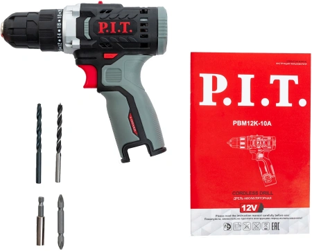 Дрель-шуруповерт P.I.T. PBM12K-10A аккум. патрон:быстрозажимной