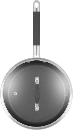 Сковорода Rondell Stern RDS-092 круглая 24см покрытие: Excalibur ручка несъемная (с крышкой) серый