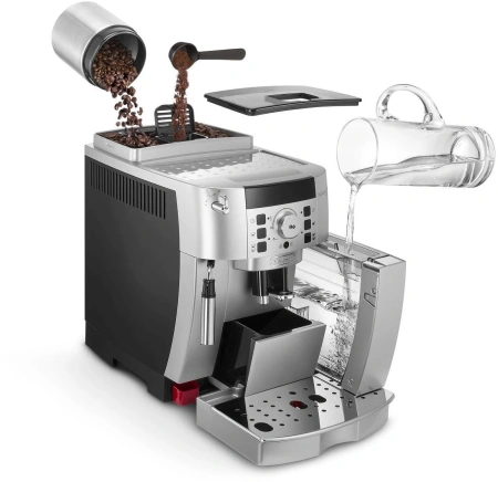 Кофемашина Delonghi Magnifica ECAM22.110.SB 1450Вт серебристый