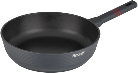 Сотейник Rondell Stripes RDA-1617 d=28см (без крышки) серый