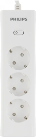 Сетевой фильтр Philips CHP2135WA/51 2м (3 розетки) белый (коробка)