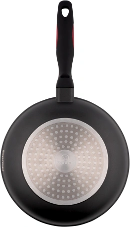 Сковорода Rondell Perfect RDA-1561 круглая 28см покрытие: Xylan Plus ручка несъемная (без крышки) черный