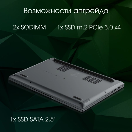 Ноутбук Digma Pro Fortis M Core i7 1255U 16Gb SSD512Gb Intel Iris Xe graphics 15.6" IPS FHD (1920x1080) Windows 11 Professional grey WiFi BT Cam 4250mAh (DN15P7-ADXW04)