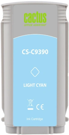 Картридж струйный Cactus CS-C9390 №70 светло-голубой (130мл) для HP DJ Z3100