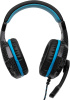 Наушники с микрофоном Оклик HS-L400G ZEUS черный/синий 2.2м мониторные оголовье (359480)
