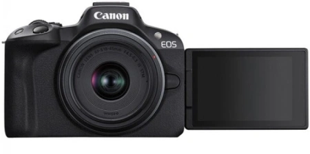 Фотоаппарат Canon EOS R50 черный 24.2Mpix 2.95" 4K WiFi RF-S 18-45mm IS STM LP-E17 (без объектива)