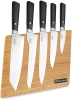 Набор ножей кухон. Rondell RD-1132 компл.:6предм. с подставкой черный подар.коробка