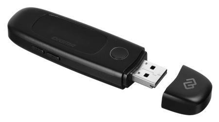 Плеер Flash Digma U4 8Gb черный/0.91"/FM/microSDHC