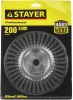 Щетка дисковая по мет. Stayer 35120-200 d=200мм d(посад.)=22мм (угловые шлифмашины)