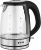 Чайник электрический Vitek VT-1180 1.7л. 2200Вт серебристый/черный корпус: стекло/пластик
