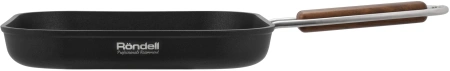 Сковорода-гриль Rondell Fjord RDA-1798 квадратная 26см покрытие: Xylan Plus ручка несъемная (без крышки) черный