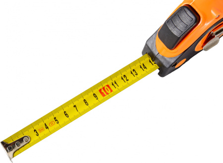 Рулетка строительная Вихрь 73/11/1/5 дл.полотна 5м изм.шкала в см зацеп простой оранжевый/черный