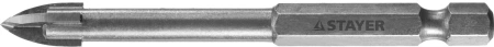 Сверло Stayer 2985-06_z01 по каф/керамогр/стек Д=6мм Дл=70мм (1пред.) для дрелей