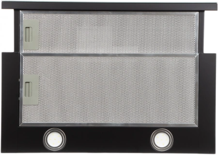 Вытяжка встраиваемая Maunfeld VS Light Glass 60 черный/стекло черное управление: кулисные переключатели (1 мотор)