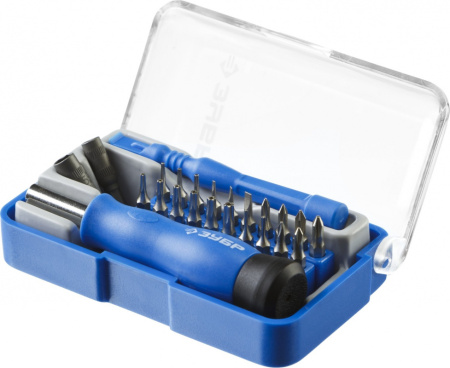 Отвертка Зубр Профессионал 25648-H24 в компл.:24 предмета жесткий кейс