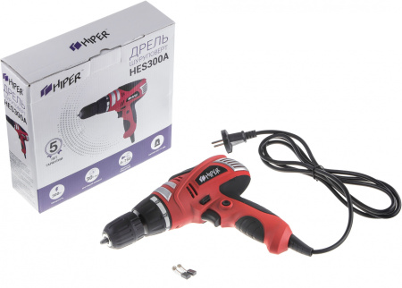 Шуруповерт Hiper HES300A 300Вт патрон:быстрозажимной