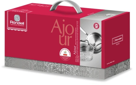 Ковш Rondell Ajour RDS-1052 1.5л. d=16см (с крышкой) стальной