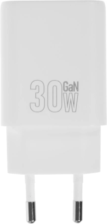 Сетевое зар./устр. Hoco N63 Gentle 30W 3A (PD) USB-A/Type-C универсальное белый (44402)