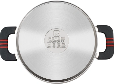 Кастрюля Rondell Stripes RDS-1637 2.8л. d=20см (с крышкой) стальной