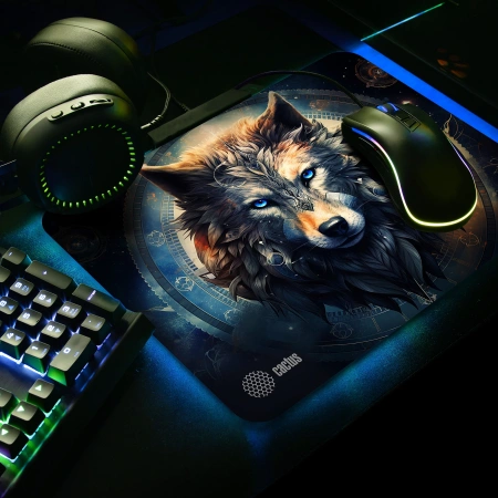 Коврик для мыши Cactus Wolf рисунок 400x300x3мм (CS-MP-PRO20XL)