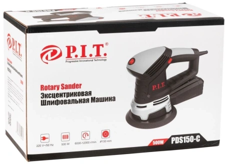 Эксцентриковая шлифмашина P.I.T. PDS150-C 500Вт D150мм