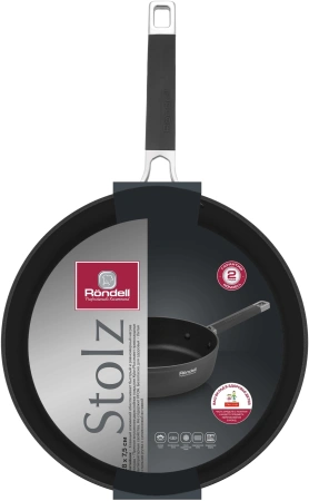 Сотейник Rondell Stolz RDA-1770 d=28см (без крышки) серый