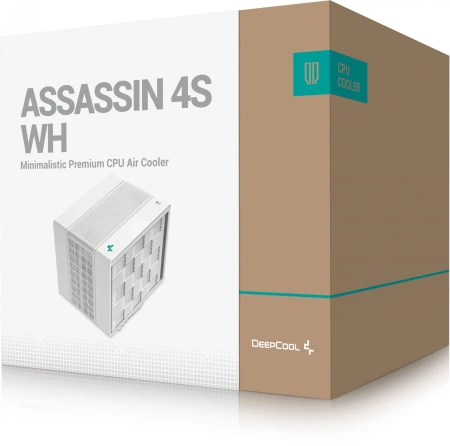 Устройство охлаждения(кулер) Deepcool Assassin 4S Soc-AM5/AM4/1151/1200/2066/1700 белый 4-pin 22.6-29.3dB Al+Cu 250W 1380gr Ret (R-ASN4S-WHGPMN-G)