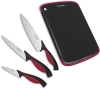 Набор ножей кухон. Rondell RD-1891 компл.:4предм. разд.дос. черный/бордовый блистер