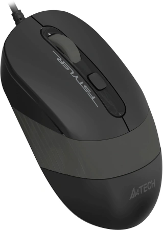 Мышь A4Tech Fstyler FM10ST серый/черный оптическая 1600dpi silent USB для ноутбука 3but (FM10ST GREY)