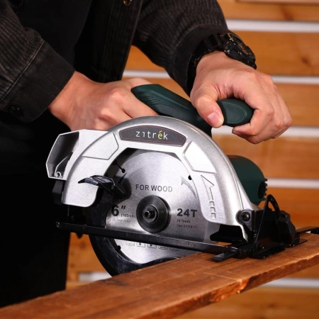 Циркулярная пила (дисковая) Zitrek ZKCS1400 1400Вт (ручная) D диска.:165мм (085-1304)