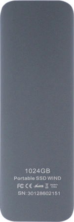 Накопитель SSD Hikvision USB-C 1TB HS-ESSD-P1000GWD 1000G GREY 1.8" серый