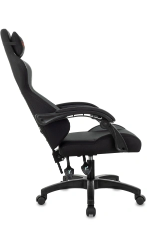 Кресло игровое Zombie Void черный/серый с подголов. крестов. пластик