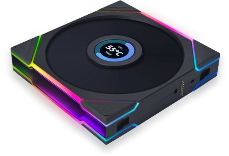 Вентилятор Lian-Li Uni Fan TL 140 LCD 7-pin 28.5dB LED Ret
