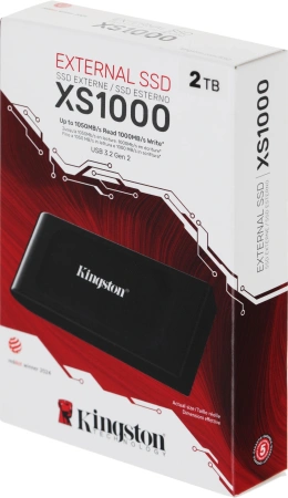 Накопитель SSD Kingston USB-C 2TB SXS1000/2000G XS1000 1.8" черный