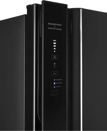 Холодильник Hitachi R-V660PUC7-1 BBK 2-хкамерн. черный бриллиант инвертер