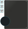 Папка на 4-х кольцах Бюрократ -0827/4RBLCK A4 пластик 0.7мм кор.27мм внутр. с вставкой черный