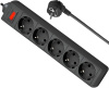 Сетевой фильтр Defender ES 5м (5 розеток) черный (коробка)