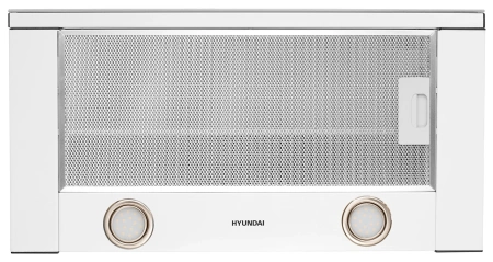 Вытяжка встраиваемая Hyundai HBH 6236 WG белый управление: кулисные переключатели (1 мотор)