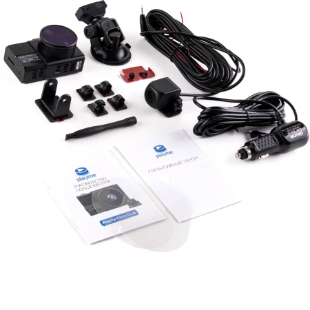 Видеорегистратор Playme Force dual черный 1920x1080 1080p 140гр. MSTAR 8339