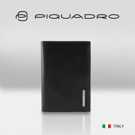 Обложка для паспорта Piquadro Blue Square PP5255B2/N черный натур.кожа