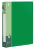 Папка на 4-х D-кольцах Бюрократ -0840/4DGRN A4 пластик 0.8мм кор.40мм внутр. с вставкой зеленый
