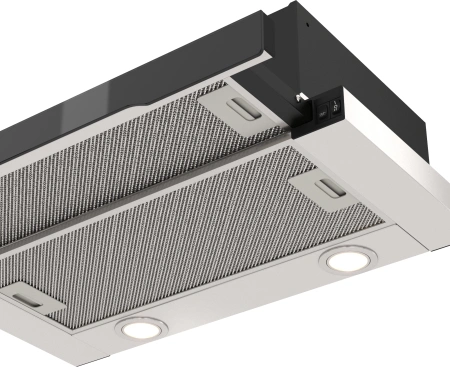 Вытяжка встраиваемая Elikor IG6514MB нержавеющая сталь/черный управление: кнопочное (1 мотор)