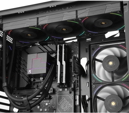 Система водяного охлаждения Thermalright Core Matrix 360 ARGB Soc-AM5/AM4/1151/1200/2066/1700 черный 4-pin 27dB Al Ret (C-MATRIX-360-BL)