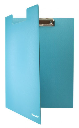 Папка клип-борд Silwerhof 957024 A4 полифом 1.8мм голубой с крышкой