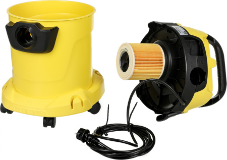 Строительный пылесос Karcher WD 3 P V-17/4/20 1000Вт (уборка: сухая/сбор воды) желтый