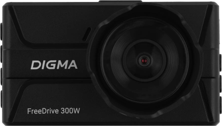 Видеорегистратор Digma FreeDrive 300W черный 2Mpix 1440x2560 1440p 130гр.