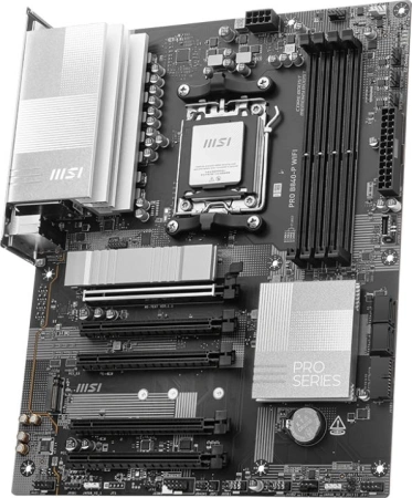 Материнская плата MSI PRO B840-P WIFI SocketAM5 AMD B840 4xDDR5 ATX AC`97 8ch(7.1) 2.5Gg RAID+HDMI