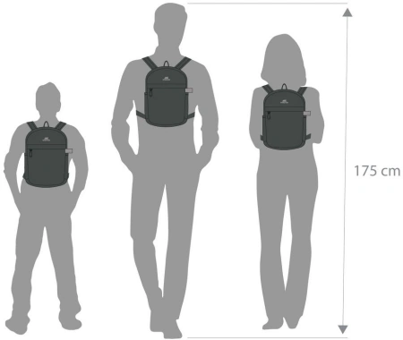 Рюкзак для ноутбука 10.5" Riva Urban 5422 серый полиэстер